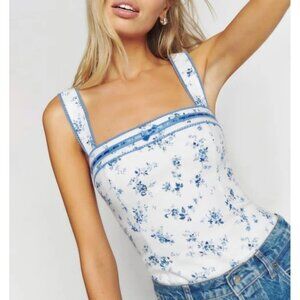 Reformation Eloise Linen Top